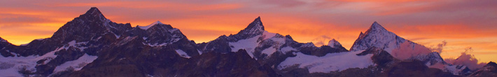 Пенниские Альпы на закате