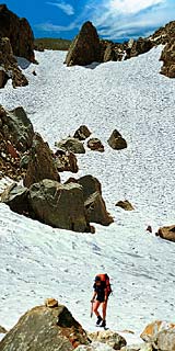 Подъем на перевал на Кавказе